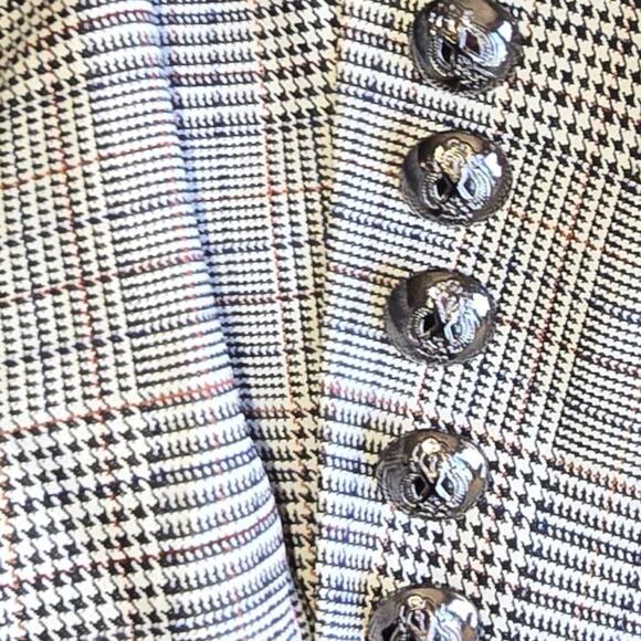 Women's Luii Plaid Blazer Jacket XL - Picture 6 of 10